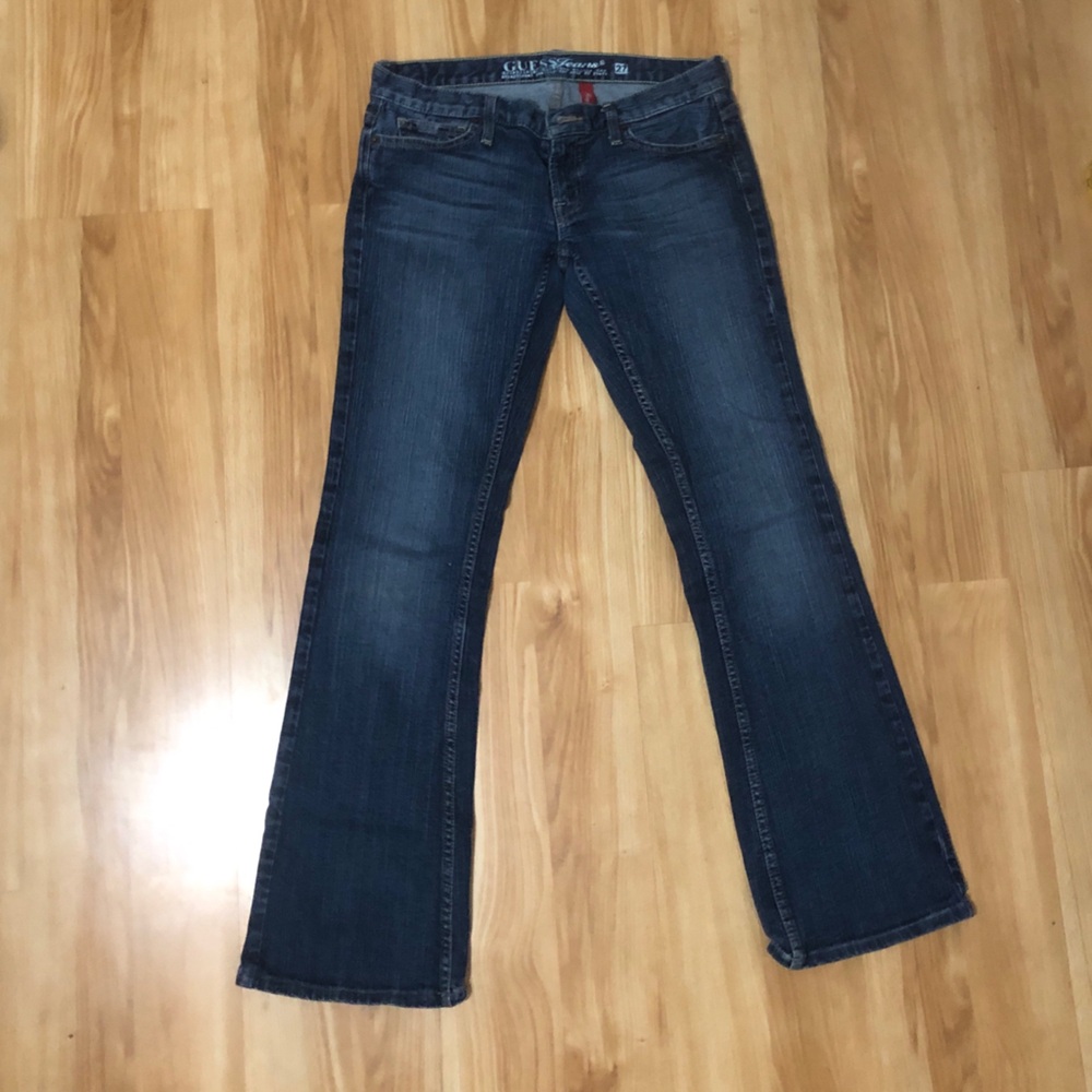 Guess Women's Dark Blue Flare Jeans